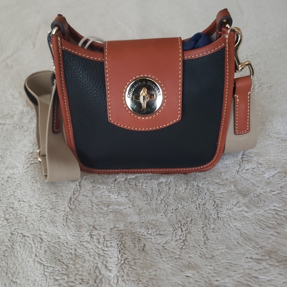 Dooney & Bourke Handbags - Dooney & Bourke Black and Brown Crossbody Bag